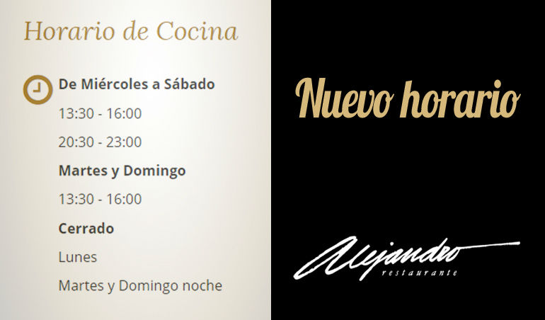 Horario Alejandro Almería