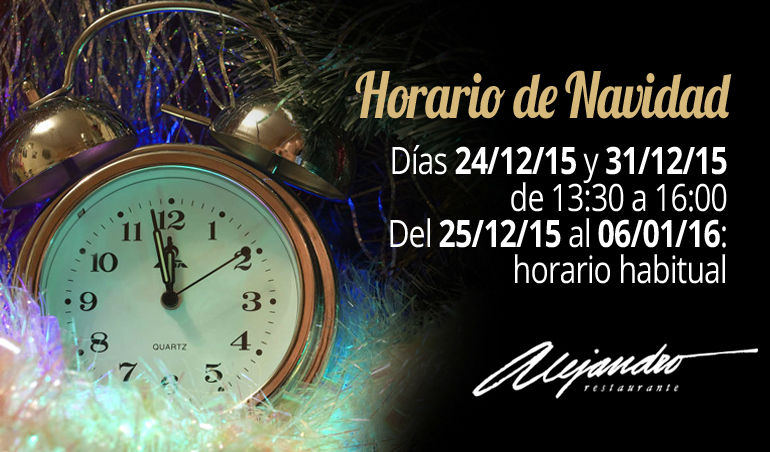 Horario Navidad