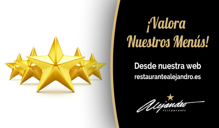 Valoración Menús Restaurante Alejandro